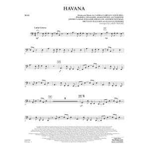 Havana (feat. Young Thug) (arr. Larry Moore) - Bass