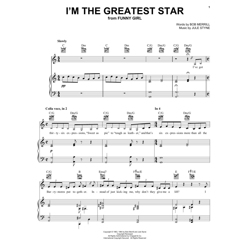 I'm The Greatest Star (from Funny Girl)