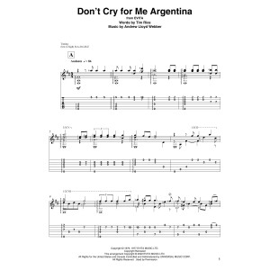 Don't Cry For Me Argentina (from Evita) (arr. David Jaggs)