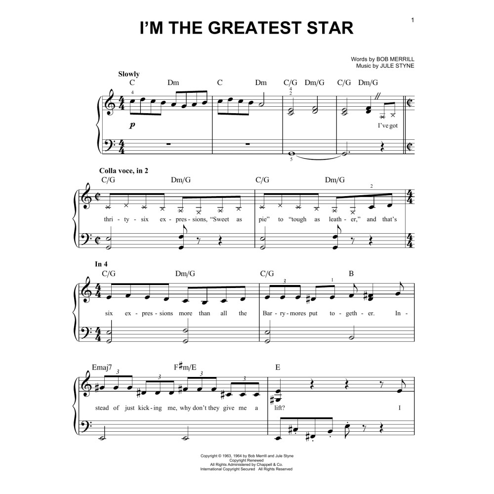 I'm The Greatest Star (from Funny Girl)