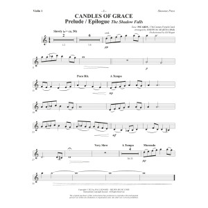 Candles Of Grace (A Service for Tenebrae) - Violin 1
