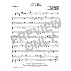 Just In Time (from Bells Are Ringing) (arr. Steve Zegree) - Trumpet 2