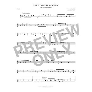 Christmas Is A-Comin' (May God Bless You)