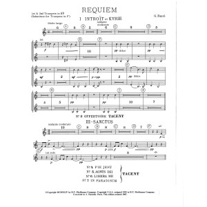 Requiem (Complete Orchestration) - Bb Trumpet 1,2