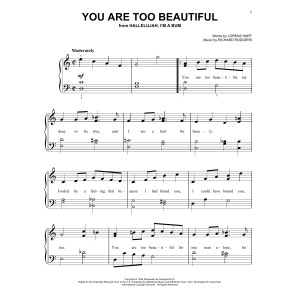 You Are Too Beautiful