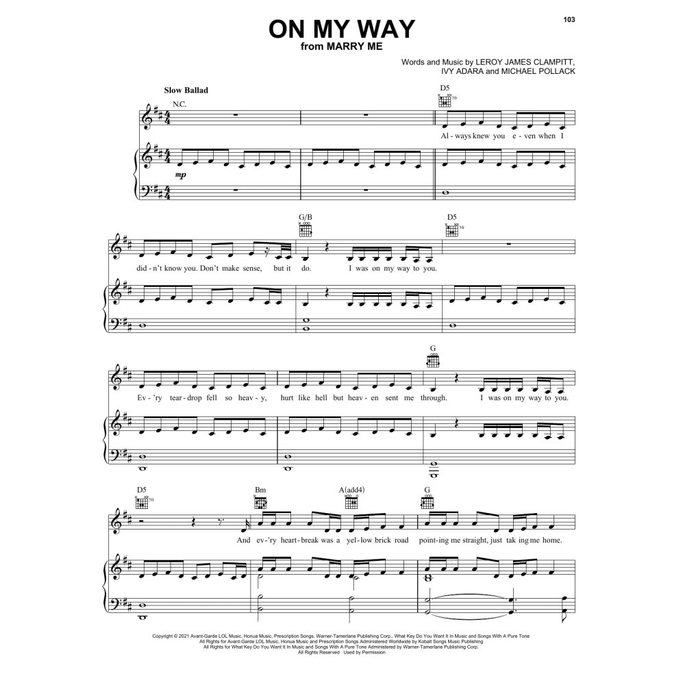 On My Way (from Marry Me)