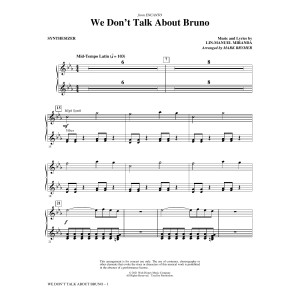 We Don't Talk About Bruno (from Encanto) (arr. Mark Brymer) - Synthesizer