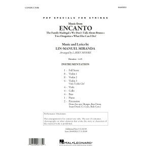 Music from Encanto (arr. Larry Moore) - Conductor Score (Full Score)