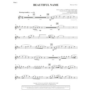 Beautiful Name (Orchestra) - Flute 2