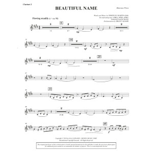 Beautiful Name (Orchestra) - Bb Clarinet 2