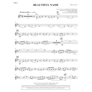 Beautiful Name (Orchestra) - Violin 2