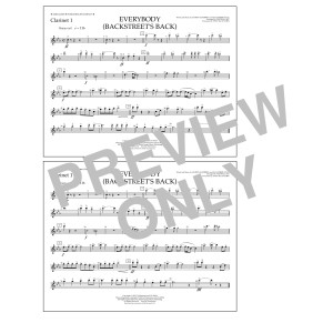 Everybody (Backstreet's Back) (arr. Tom Wallace) - Clarinet 1