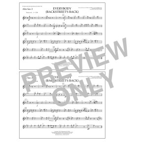 Everybody (Backstreet's Back) (arr. Tom Wallace) - Alto Sax 2