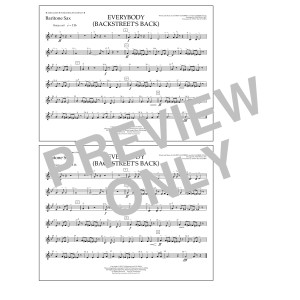 Everybody (Backstreet's Back) (arr. Tom Wallace) - Baritone Sax