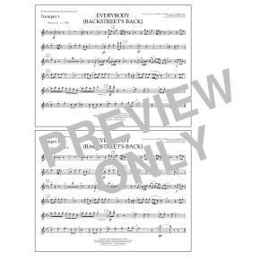 Everybody (Backstreet's Back) (arr. Tom Wallace) - Trumpet 1