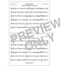Everybody (Backstreet's Back) (arr. Tom Wallace) - Trumpet 2