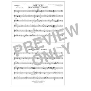Everybody (Backstreet's Back) (arr. Tom Wallace) - Trumpet 3