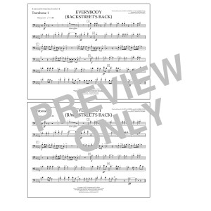 Everybody (Backstreet's Back) (arr. Tom Wallace) - Trombone 1
