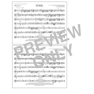 Toxic (arr. Tom Wallace) - Alto Sax 2