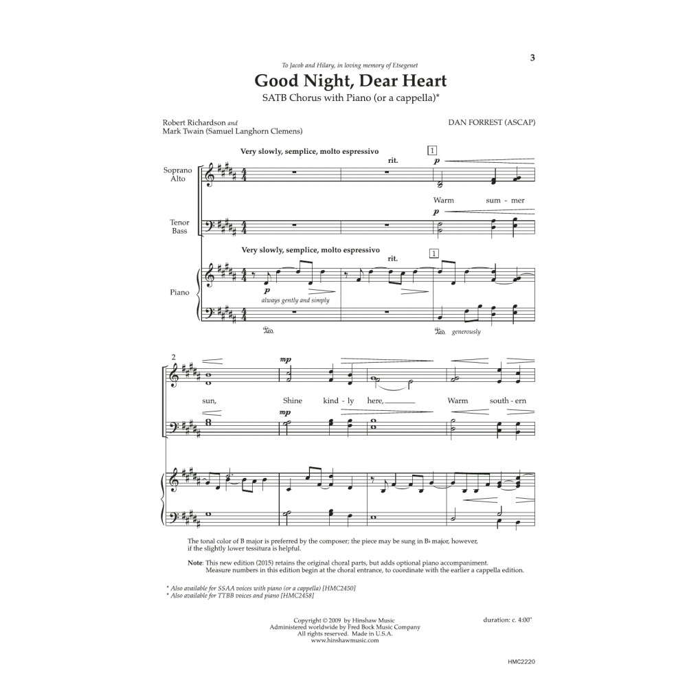 Good Night, Dear Heart