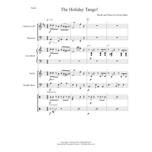 The Holiday Tango! - Score