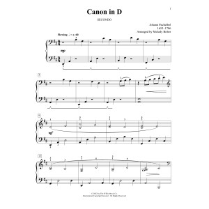 Canon In D (arr. Melody Bober)