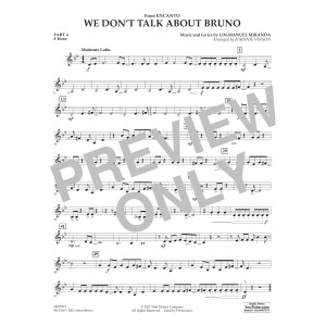 We Don't Talk About Bruno (from Encanto) (arr. Vinson) - Pt.4 - F Horn