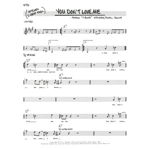 You Don't Love Me