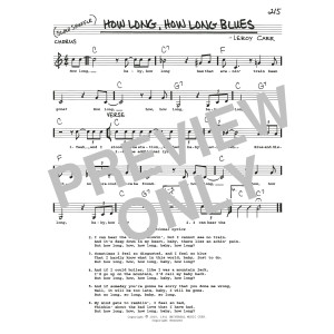 How Long Blues (How Long, How Long Blues)