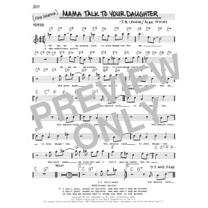 Mama Talk To Your Daughter