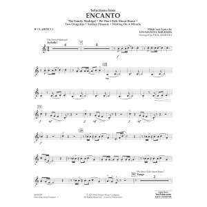 Selections from Encanto (arr. Paul Murtha) - Bb Clarinet 3