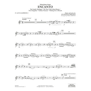 Selections from Encanto (arr. Paul Murtha) - Eb Alto Saxophone 2