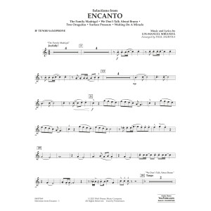Selections from Encanto (arr. Paul Murtha) - Bb Tenor Saxophone