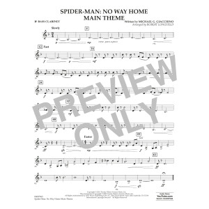 Spider-Man: No Way Home Main Theme (arr. Robert Longfield) - Bb Bass Clarinet