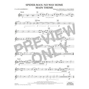Spider-Man: No Way Home Main Theme (arr. Robert Longfield) - Eb Alto Saxophone 2