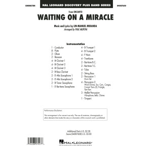 Waiting On A Miracle (from Encanto) (arr. Paul Murtha) - Conductor Score (Full Score)