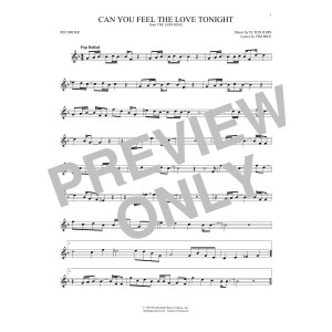 Can You Feel The Love Tonight (from The Lion King)