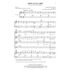 Sing Lullaby (arr. Heather Sorenson)