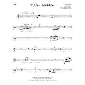 Well Done, Faithful One - Oboe