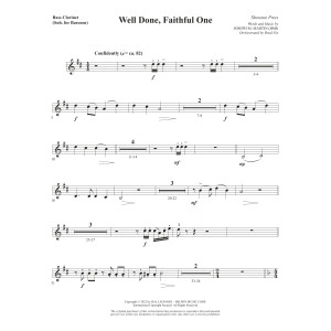 Well Done, Faithful One - Bass Clarinet (sub. Bassoon)