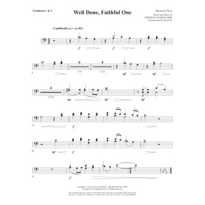 Well Done, Faithful One - Trombone 1 & 2