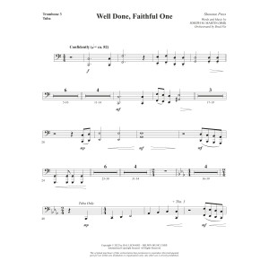 Well Done, Faithful One - Trombone 3/Tuba