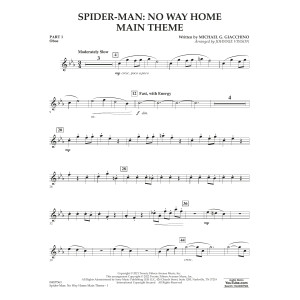 Spider-Man: No Way Home Main Theme (arr. Vinson) - Pt.1 - Oboe