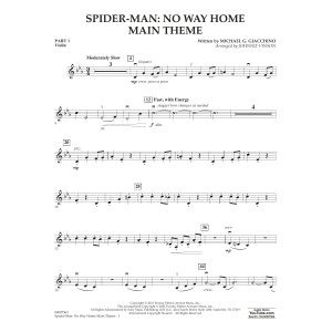 Spider-Man: No Way Home Main Theme (arr. Vinson) - Pt.1 - Violin