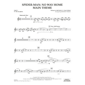 Spider-Man: No Way Home Main Theme (arr. Vinson) - Pt.2 - Eb Alto Saxophone