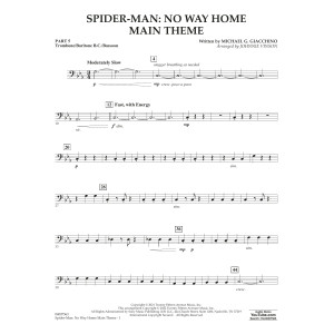 Spider-Man: No Way Home Main Theme (arr. Vinson) - Pt.5 - Trombone/Bar. B.C./Bsn.