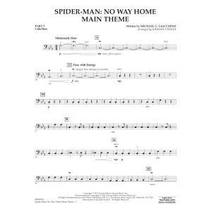 Spider-Man: No Way Home Main Theme (arr. Vinson) - Pt. 5 - Cello/Bass