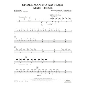 Spider-Man: No Way Home Main Theme (arr. Vinson) - Percussion 1