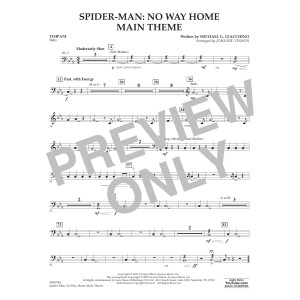 Spider-Man: No Way Home Main Theme (arr. Vinson) - Timpani
