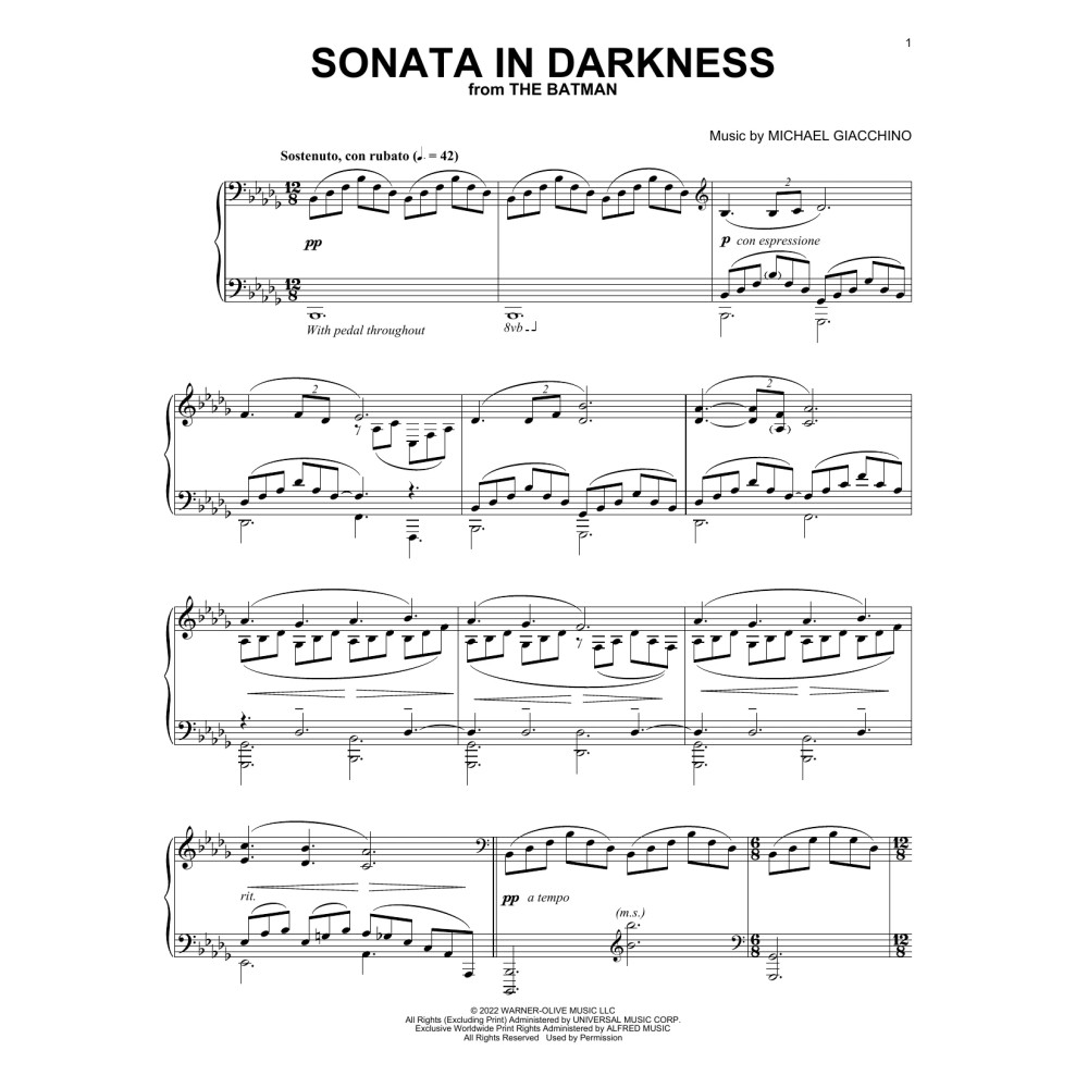 Sonata In Darkness (from The Batman)